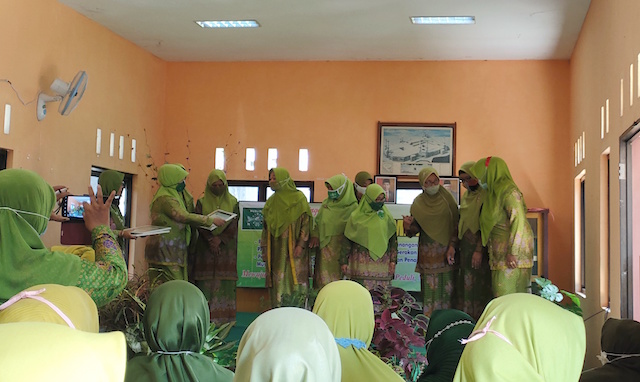 Hj Kasih Fajarini, Ketua TP PKK, di Peringatan Harlah Muslimat NU Jember 